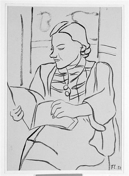 Portrait of Nadia, 1950 - Fernand Leger