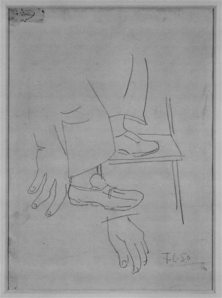 Study for builders of feet, 1950 - Fernand Léger