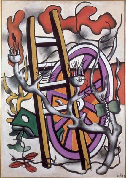 The butterfly on the wheel, 1948 - Fernand Léger