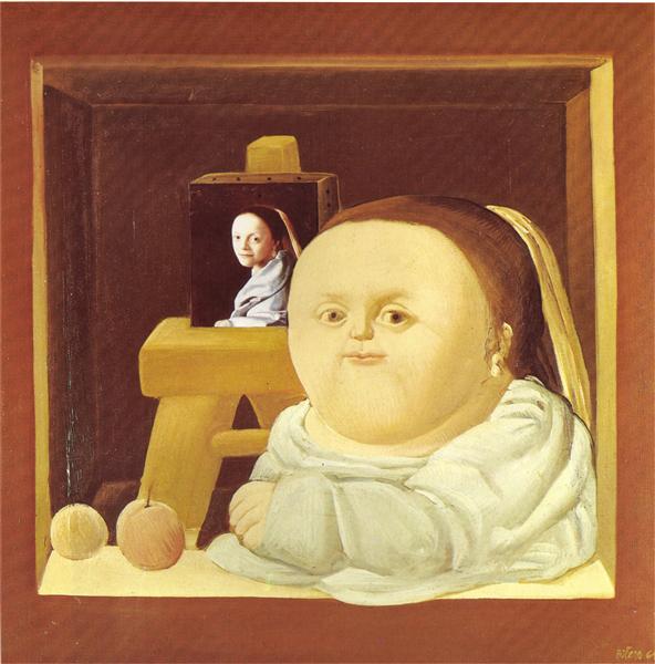 The Study of Vermeer, 1964 - Фернандо Ботеро
