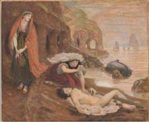The finding of Don Juan by Haidée - Ford Madox Brown