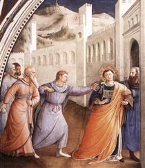 St. Stephen Being Led to his Martyrdom - Fra Angelico