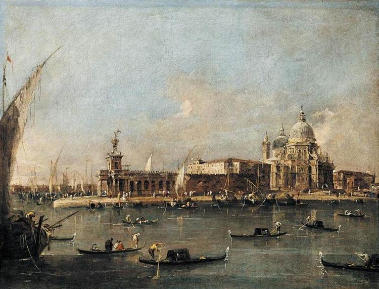 The Punta di Dogana, c.1782 - Франческо Гварди
