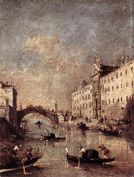 Venice, Il Rio dei Mendicanti, 1780 - Франческо Гварді