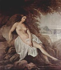 Female bather - Франческо Гаєс