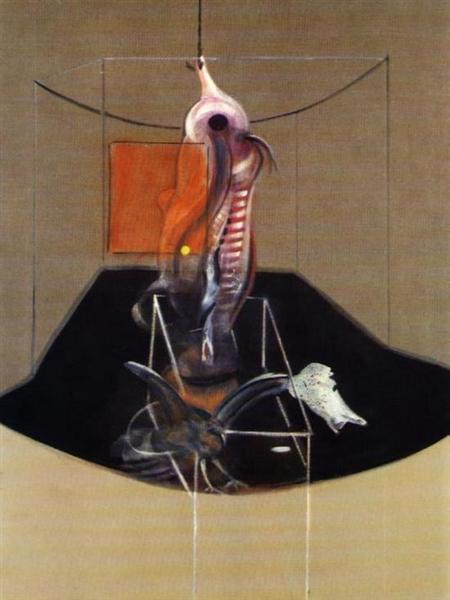 Туша мяса и хищная птица, 1980 - Френсис Бэкон