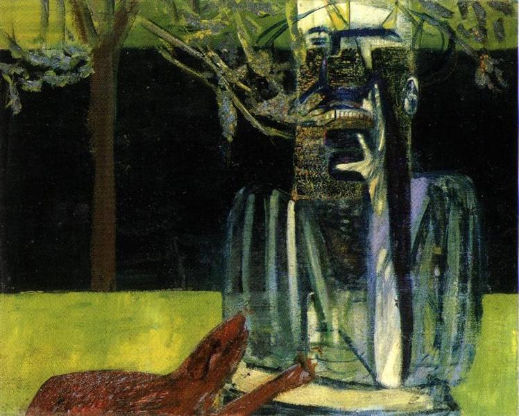 Figures in a Garden, 1936 - Francis Bacon