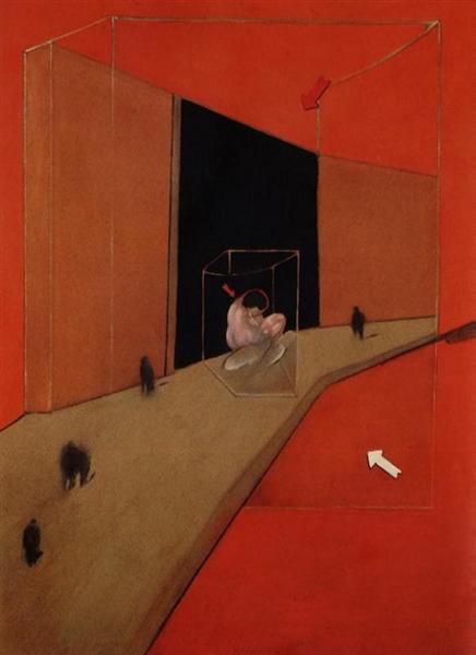 Figures in a street, 1983 - Francis Bacon