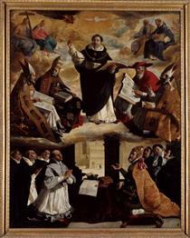 Apotheosis of St. Thomas Aquinas - Франсіско де Сурбаран