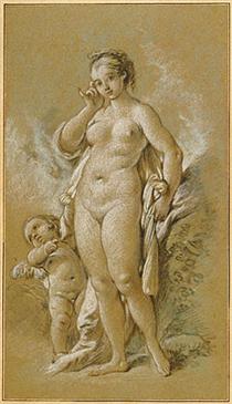 Venus and Cupid - Франсуа Буше