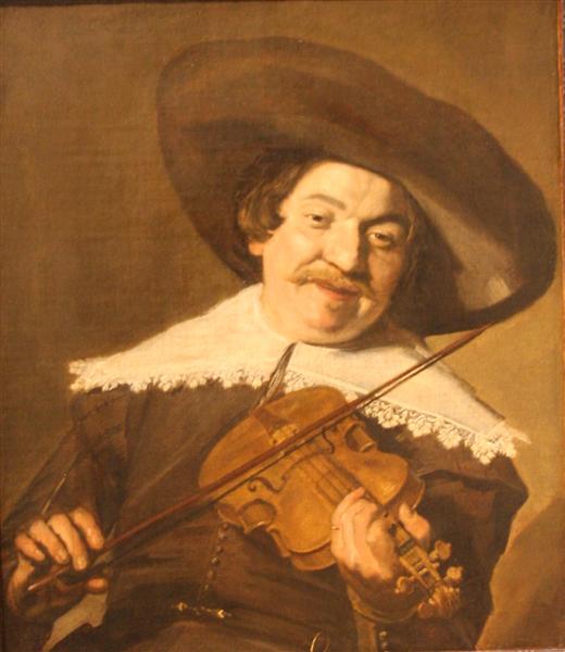 Daniel van Aken Playing the Violin, c.1640 - Франс Халс