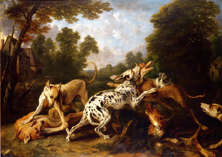 Dogs fighting - Frans Snyders