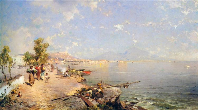 The Bay of Naples - Франц Ріхард Унтербергер