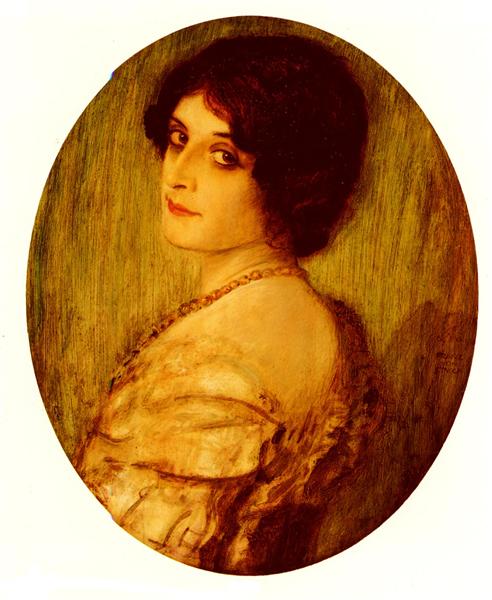 Female Portrait - Франц фон Штук