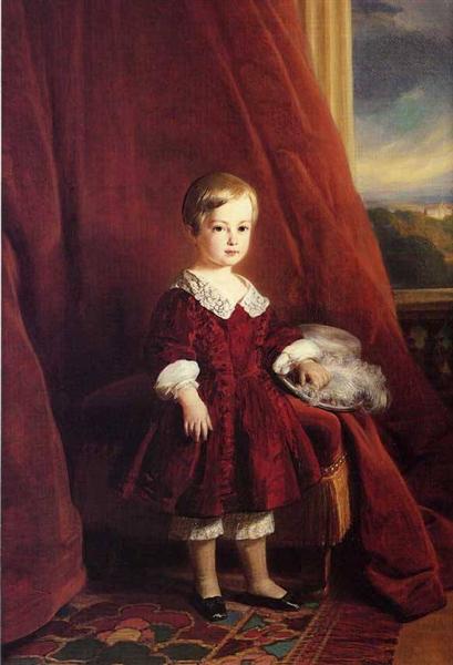Painting of the Count of Eu as a child - Franz Xaver Winterhalter