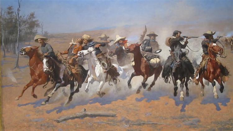 A Dash for the Timber, 1889 - Frederic Remington