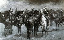 Cavalry in an Arizona Sandstorm - Фредерік Ремінгтон