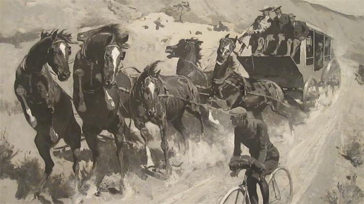 The Right of the Road, 1900 - Фредерик Ремингтон