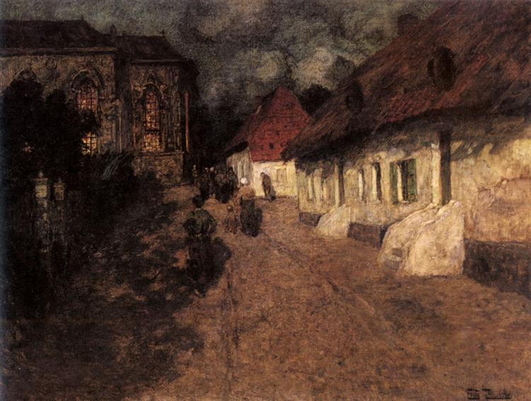Midnight Mass, 1901 - Frits Thaulow