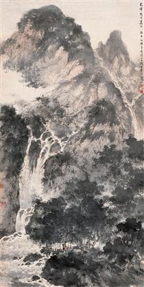 Gathering in Mountains - Fu Baoshi