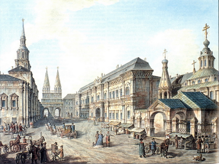 North side of Red Square, 1802 - Fjodor Jakowlewitsch Alexejew