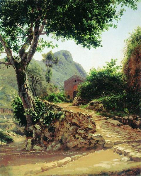 Landscape with Tree - Фёдор Бронников
