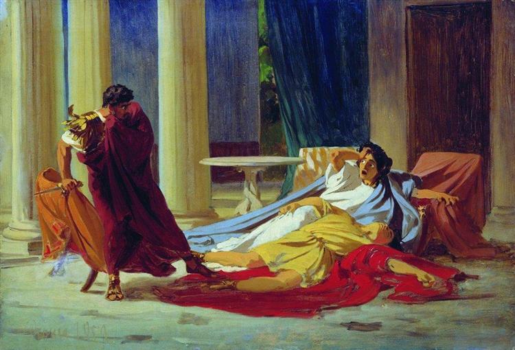 Murder scene, 1859 - Федір Бронников