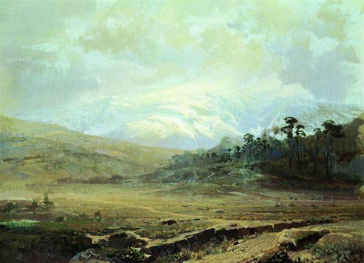 Mountains in the Crimea in Winter, 1871 - 1873 - Федір Васільєв