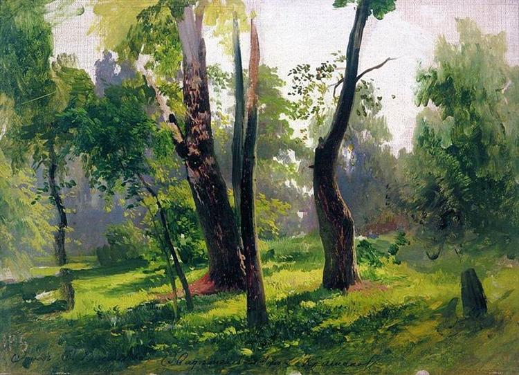 Trees. Study, 1870 - Федір Васільєв