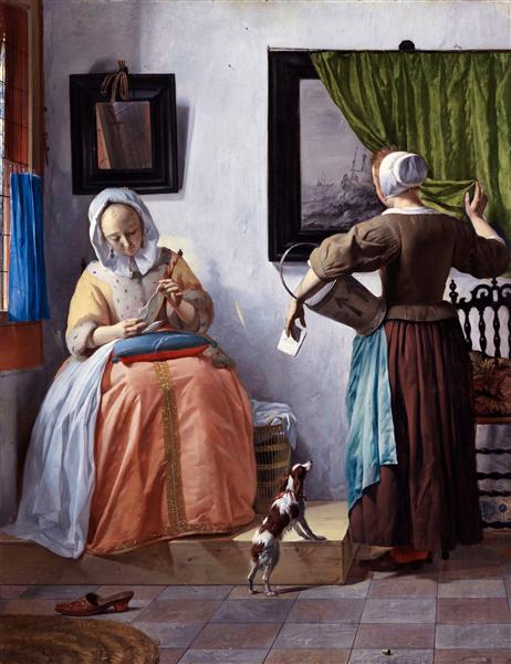 Mujer leyendo una carta, c.1664 - c.1666 - Gabriël Metsu