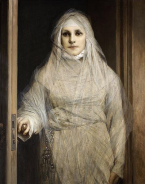 The white woman 1900 - Габріель фон Макс
