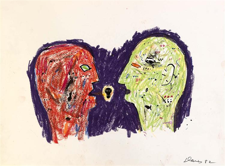 Death Heads, 1982 - Gene Davis