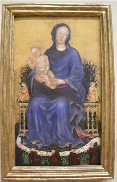 Enthroned Madonna with angels, 1410 - 1420 - Джентиле да Фабриано