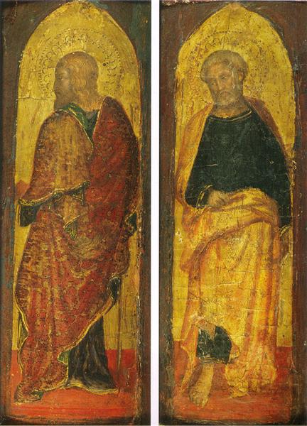 St. James the Greate and St. Peter, the polyptych Sandei Collection Berenson, c.1410 - c.1412 - Джентиле да Фабриано