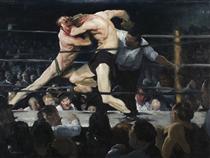 Rencontre de boxe chez Sharkey - George Bellows
