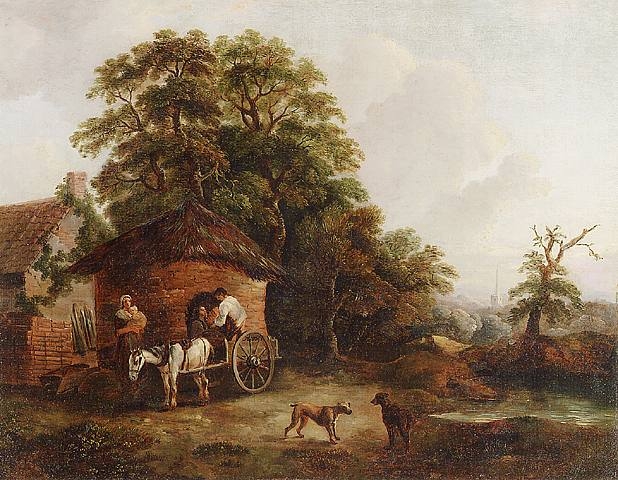 Cottage in Surrey, 1794 - Джордж Морланд
