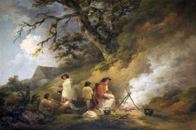 Gypsy Encampment, 1795 - Джордж Морланд