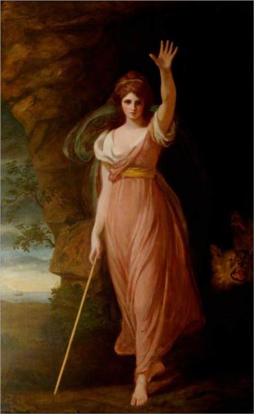 Emma Hart (c.1765–1815), Lady Hamilton, as Circe, 1782 - Джордж Ромни