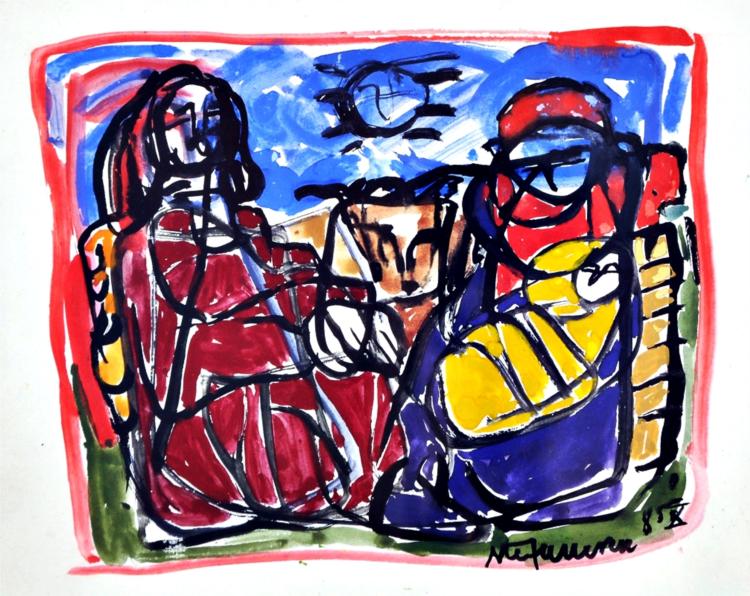 The holy Family, 1985 - George Stefanescu