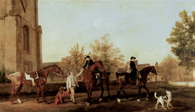 The Hunters leave Southill, 1763 - 1768 - George Stubbs