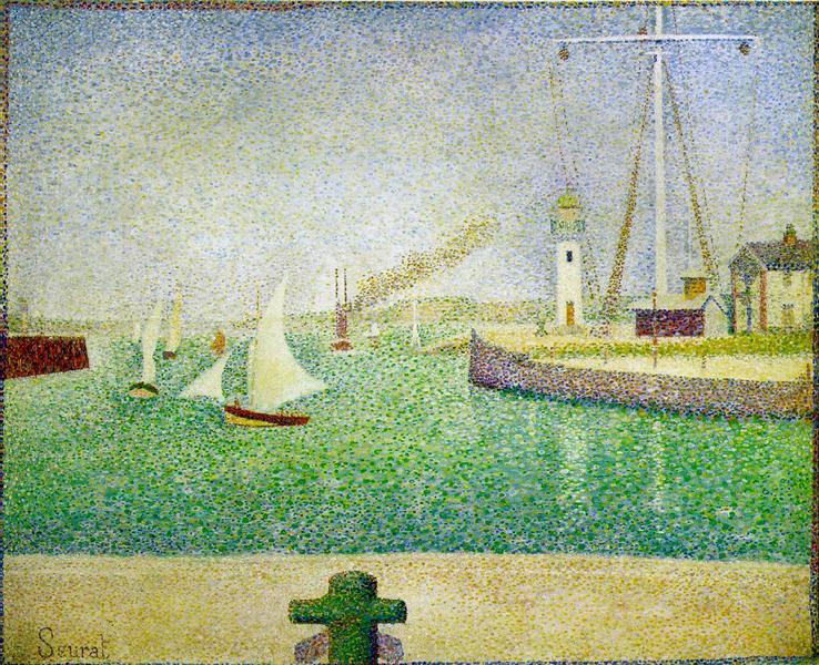 Port of Honfleur, 1886 - Georges Pierre Seurat
