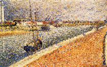 Study for 'The Channel at Gravelines' - Georges Pierre Seurat