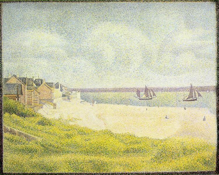 Вид на Кротой, долина, 1889 - Жорж Сёра