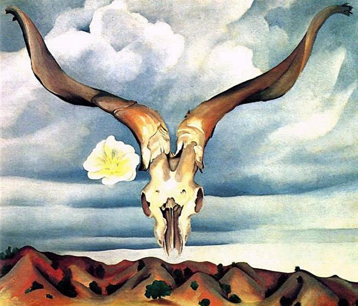 Ram's Head, White Hollyhock-Hills, 1935 - Georgia O'Keeffe