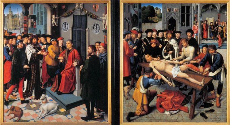The Judgement of Cambyses (2 panels), 1498 - Gerard David