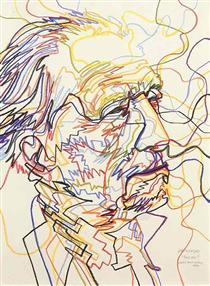 Marcel (portrait de Marcel Duchamp) - Gerard Fromanger