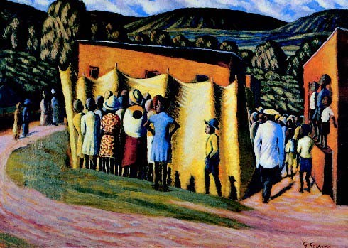 Soko Majoka (Sixpence a Door), 1947 - Gerard Sekoto