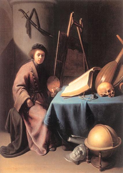 Artist in His Studio, 1630 - 1632 - Gérard Dou