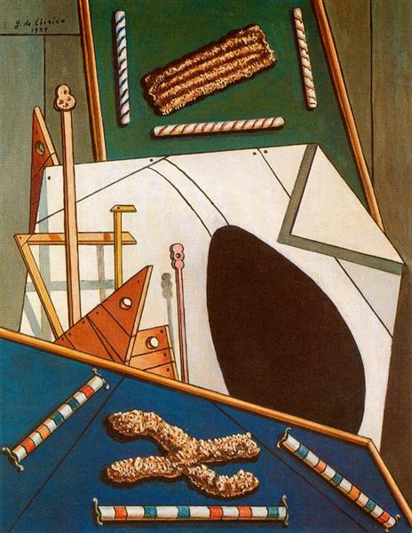 Metaphysical Interior with Biscuits, 1958 - Giorgio de Chirico