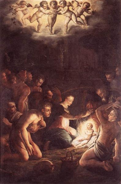 The Nativity, c.1546 - Джорджо Вазарі
